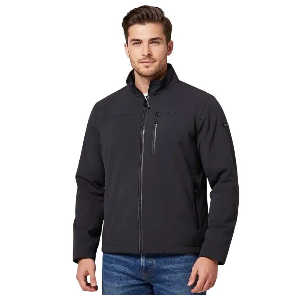 Calvin Klein $175 Mens Sherpa Lined Softshell Jacket Black CM105347 Size M NWT